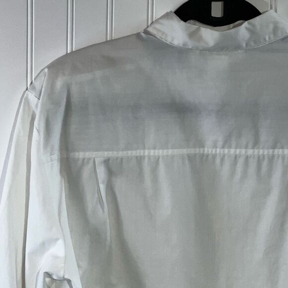 VTG Laura & Jayne Collar Button Down Blouse Women 14 White Prairie Victorian - Picture 9 of 11